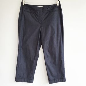 LOFT Navy Capris Cropped Pants
